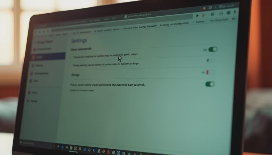 Visual context for turn off google password manager